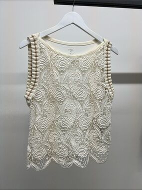 Marc Cain Ivory Lace Tank